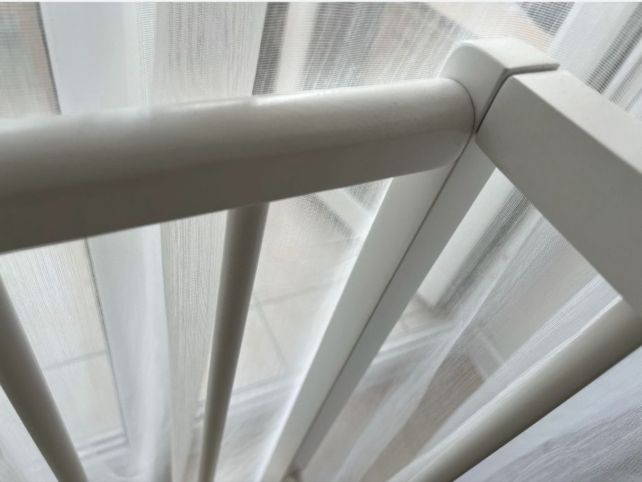 Детский манеж белый деревянный