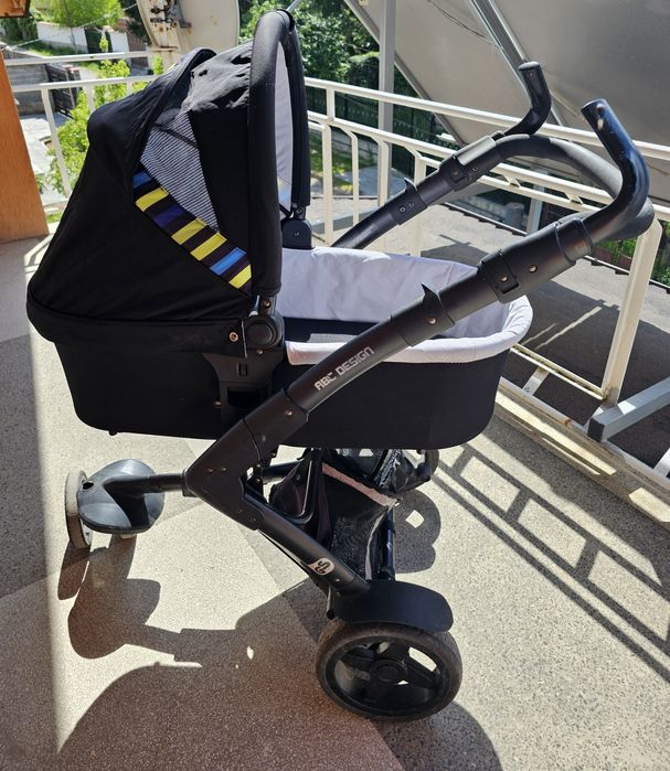 Бебешки зимен кош за количка ABC Design 3-Tec 2 в 1 Phantom