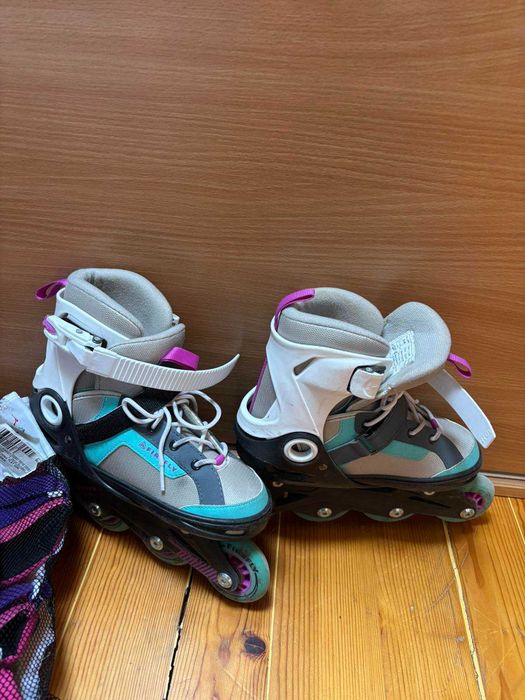 Детски ролери регулируеми 33-36 Firefly+каска+протектори