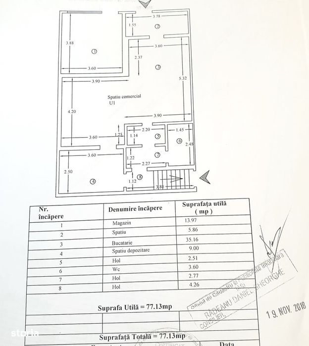 DE VANZARE - Spatiu comercial BREAZU - IASI - 77 mp utili + parcare