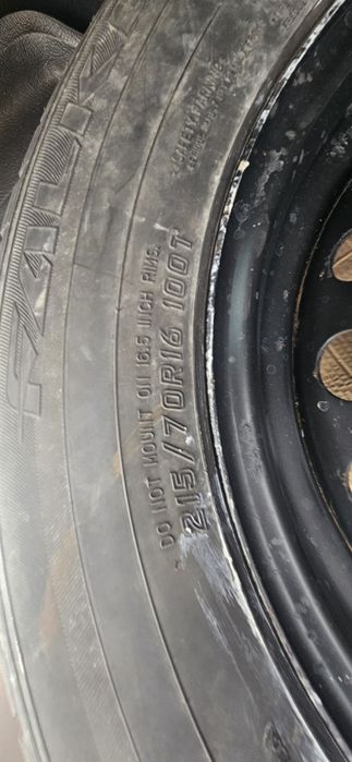 5/114.3/16 резервна джанта с гума toyota rav 4 резервна гума 215/60/16