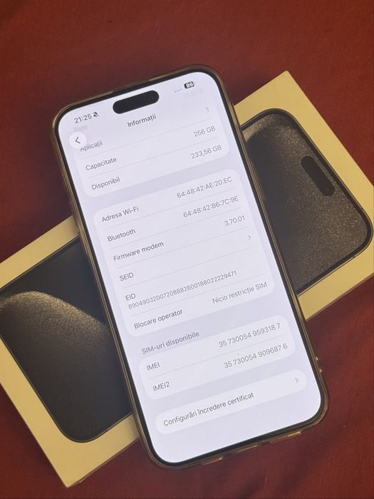 Iphone 15 Pro Max stare excelenta