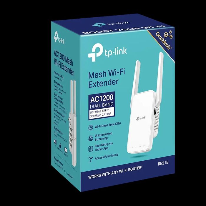 # TPlink RE315 AC1200 Mesh WiFi Extender Усилитель сигнала Репитер