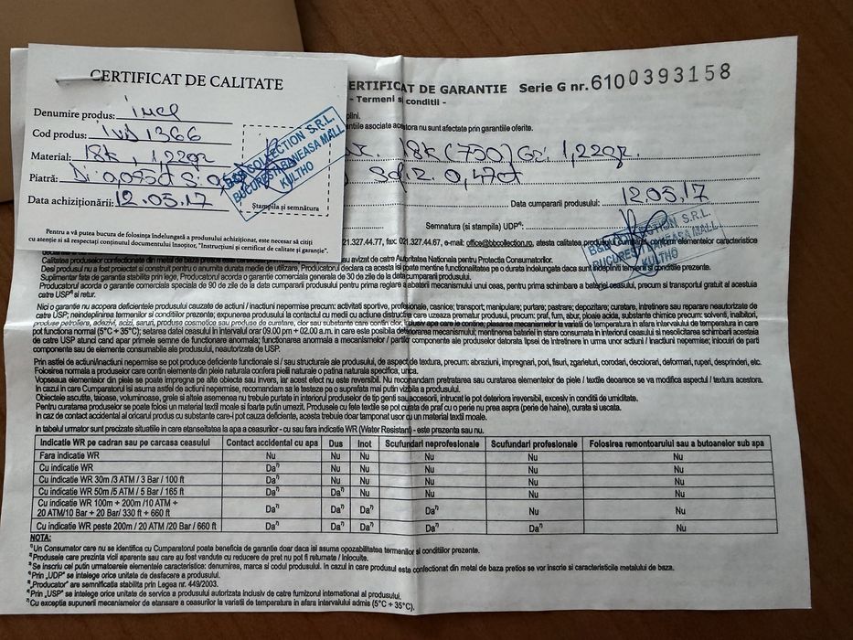 Inel Kultho marime 52: aur alb 14k, safir si diamante