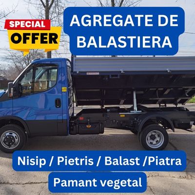Nisip/balast/pietris/piatra de drum/dragomiresti vale/deal/bacu/joita
