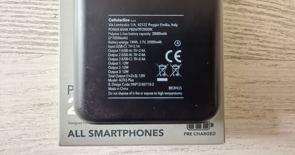 Powerbank 20 000mAh
