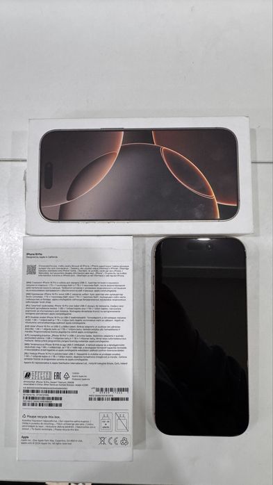 iphone 16pro 256mgb. Состояние нового телефона. Покупали в сулпаке