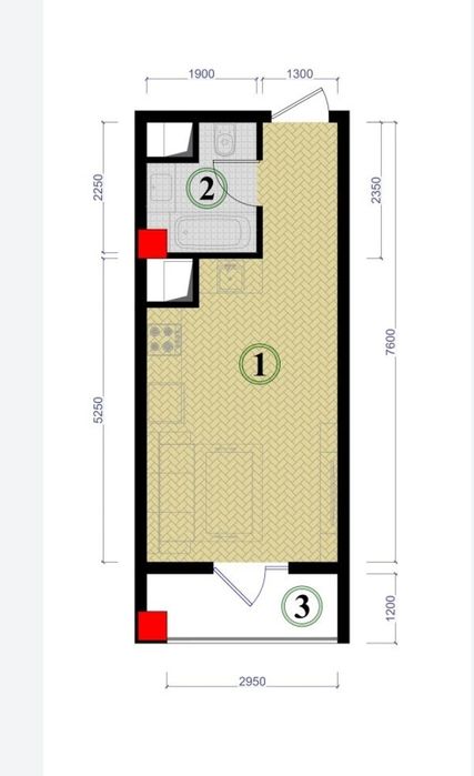 1 xonali uy sotiladi. Shahar markazida.