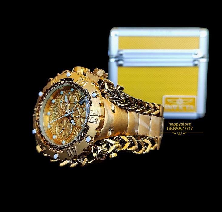 INVICTA Gladiator Gold 60 mm, Инвикта нов ръчен часовник