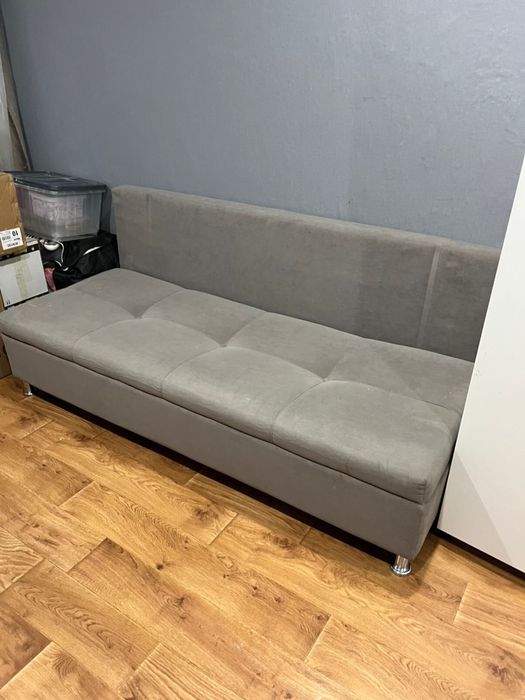 Диван тахта б/у серый