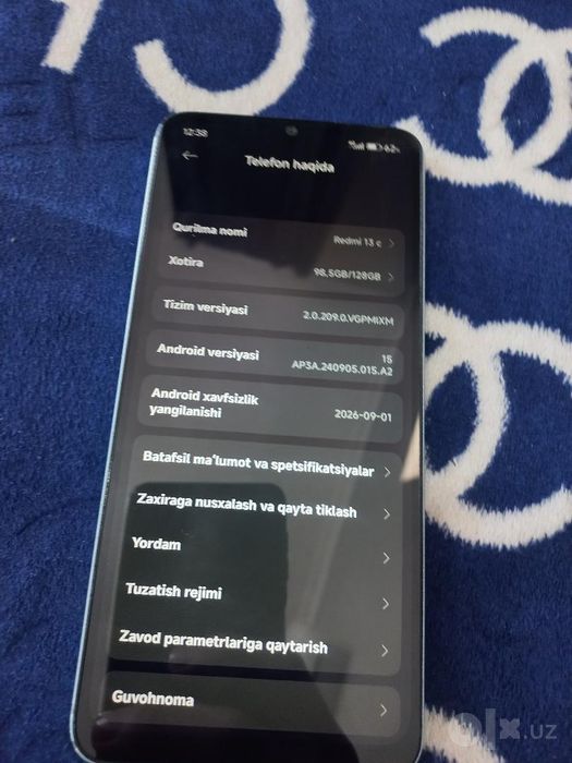 Redmi 13c bor 128 GB xotira
