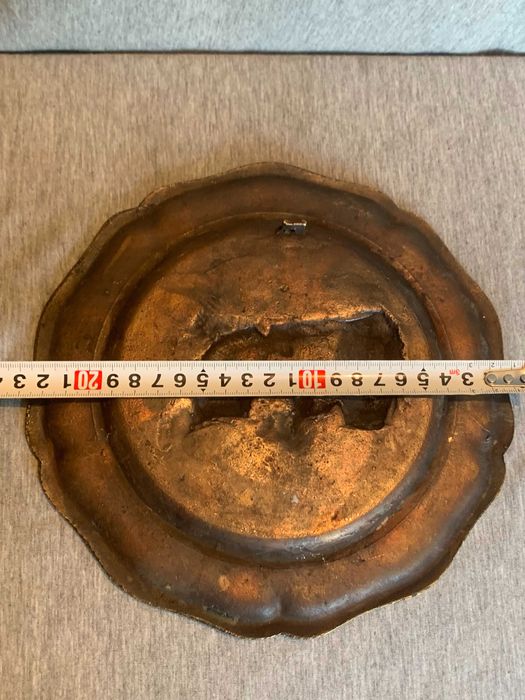 старо бронзово пано за стена трактор FORD