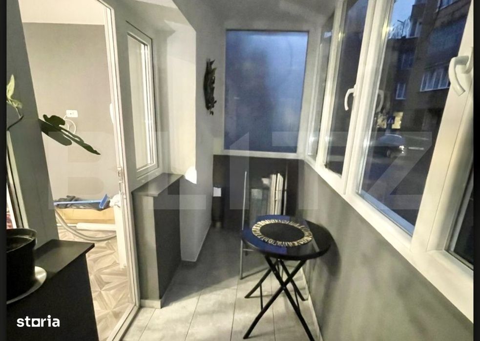 Apartament 2 camere,parter,balcon,zona Mercur
