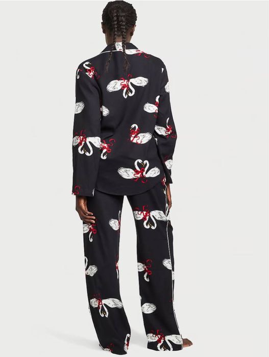 Pijamale Victoria's Secret de dama, bumbac, flanel Pijama XS S M