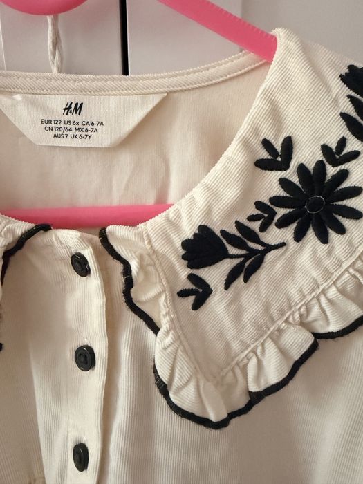 Rochie catifea Cu broderie HM