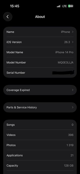 iPhone 14 pro purple satiladi