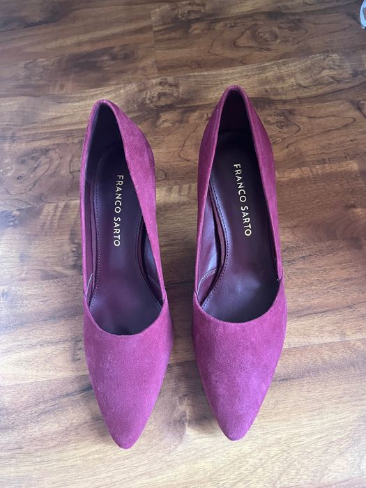 Обувки от естествена кожа на ток