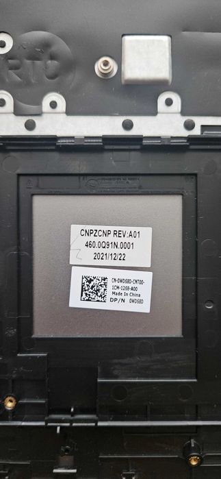 Dell Vostro 5625 5620 Palmrest UK Layout Backlit Keyboard WWY59