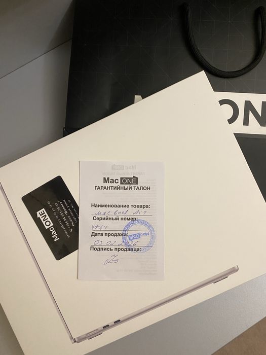 New MacBook air m4 silver 16/256