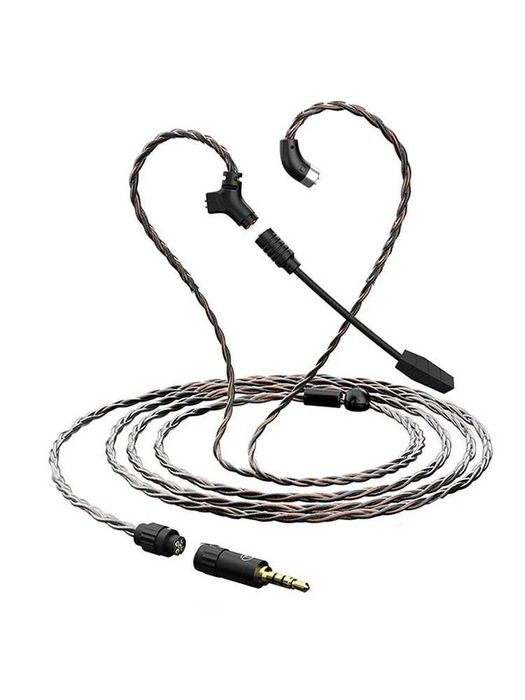 Кабел с микрофон TRN RedChain Gaming (qdc/2pin type-S) 2 Метра НОВ