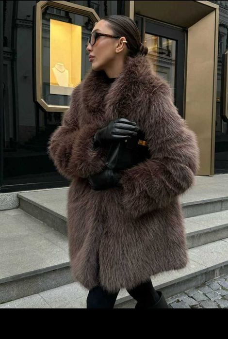 Палто от изкуствена кожа