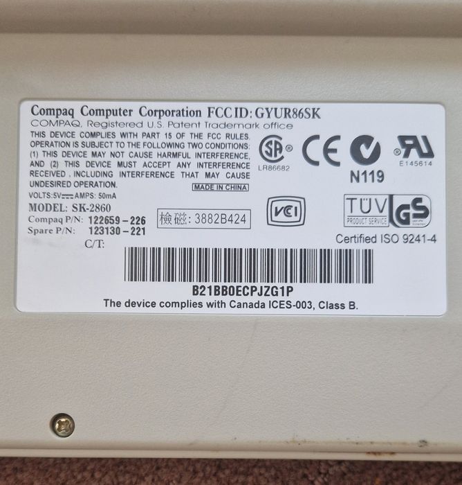 Клавиатура COMPAQ