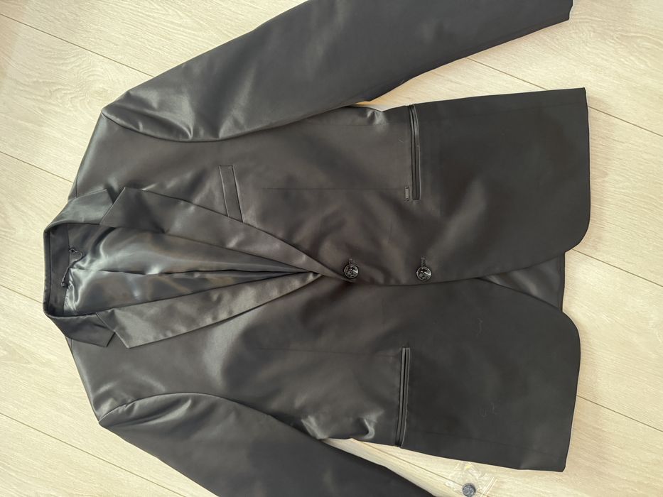 Sacou Zara Man Original - Tailored Fit - Negru Lucios