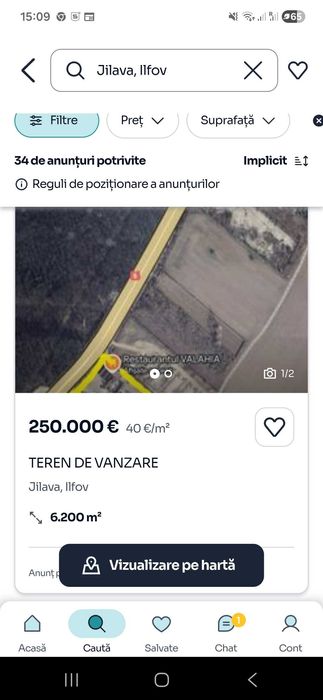 Teren de vanzare in jilava , DN5 , Sosea Giurgiului 333, 6200 mp. Categoria intravilan pret 40 €/mp.