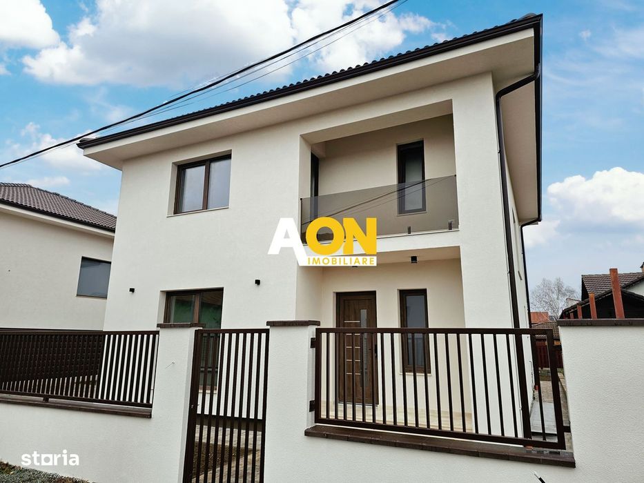 Casă nouă P+1, 4 camere, 124 mp utili, panouri solare, cartier Orizont