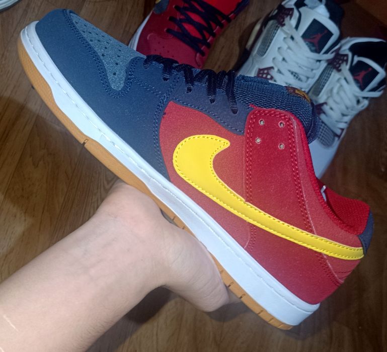 Кроссовки Nike SB Dunk Low Pro (Navy / Red / Yellow)