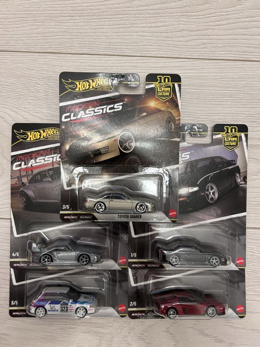 Set full Ferrari/Porsche Hit Wheels