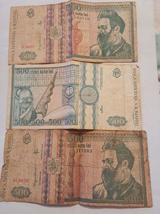 Bancnote  vechi *Constantin Brâncuși (500 Lei vechi)