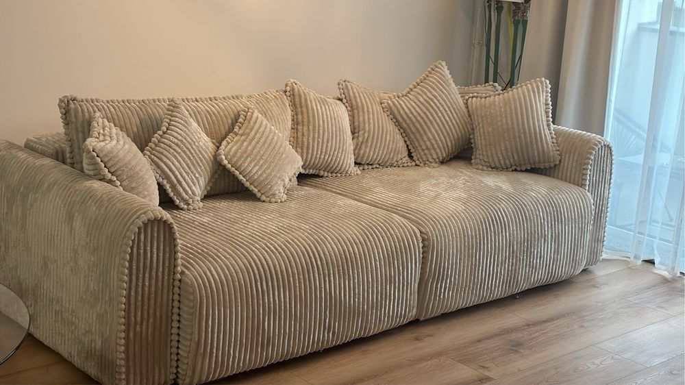 Coltar / canapea extensibila size 290cm - pat 245x180 | arcuri pocket