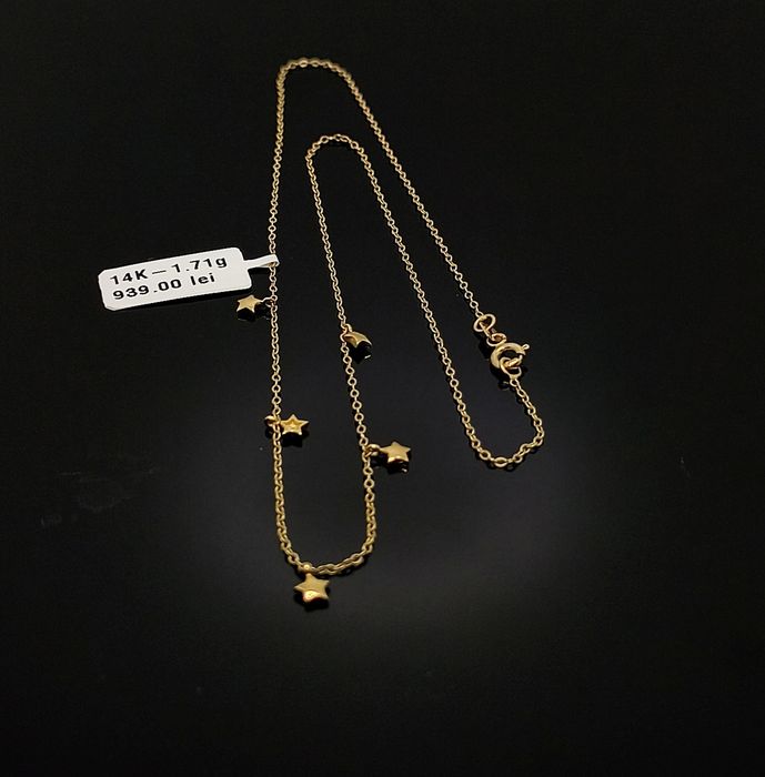 Bijuteria Royal lant din aur 14k 1.71 gr