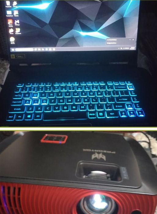 Acer predator Triton 500+Acer predator z650 full HD show throv proiector