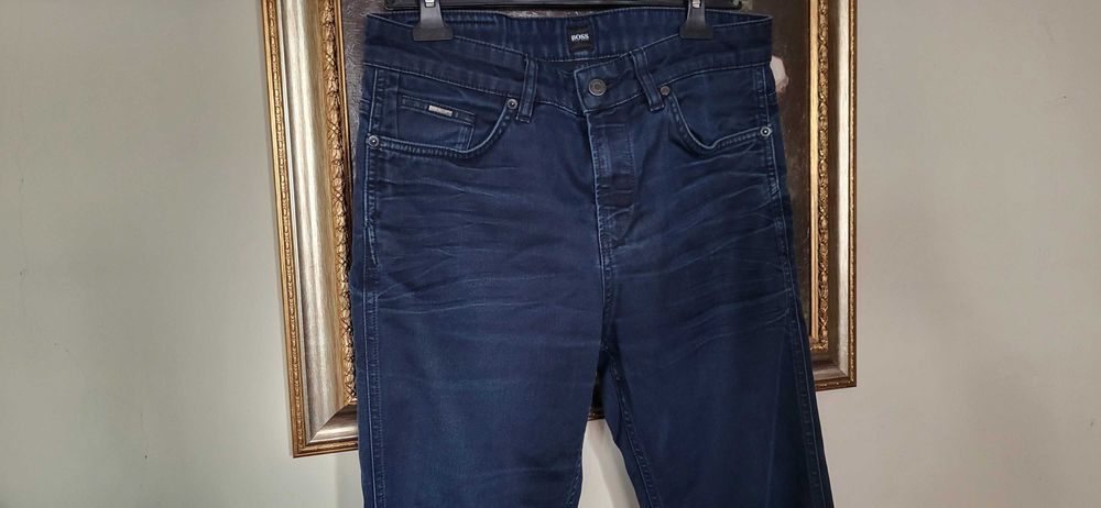 Blugi Jeans barbatesti Hugo Boss bleumarin originali