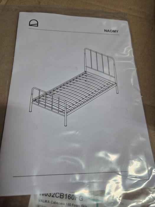 Единично метално легло Kave Home