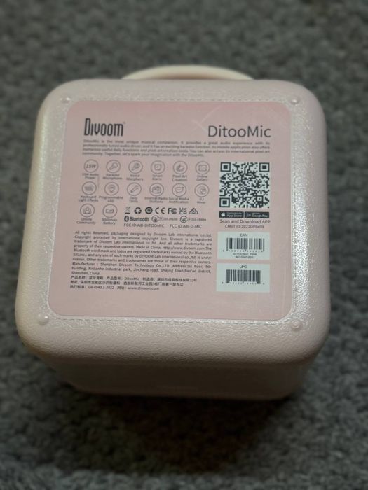Колонка Divoom Ditoo-Mic Розовый