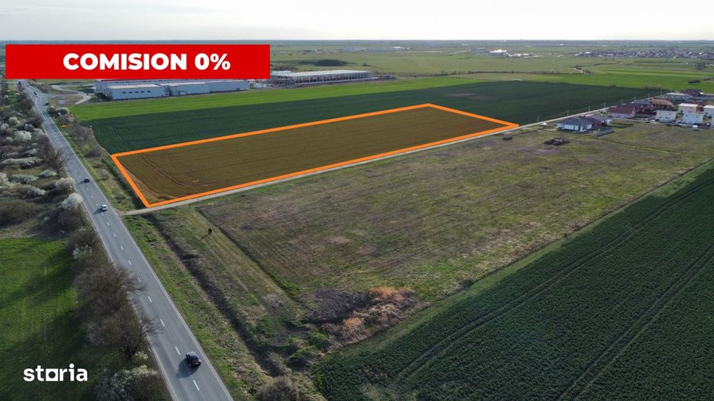 Timisoara Nord - Lot industrial: 4923mp - PUZ - utilitati complete - c