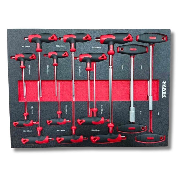 Шкаф/количка с инструменти 12 чекмеджета HAWEK