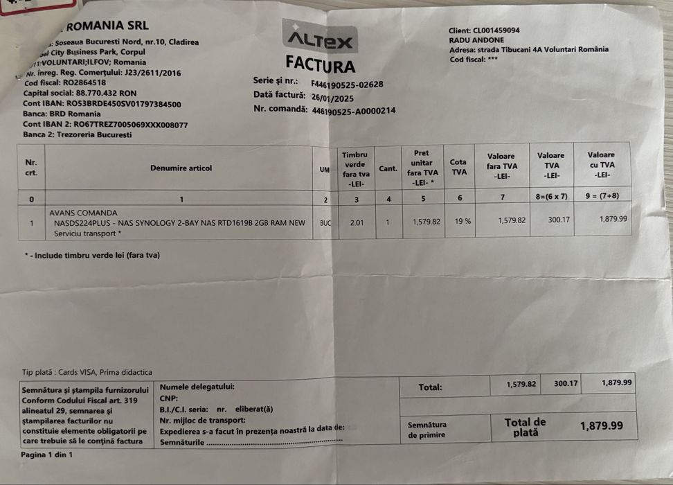NAS Synology DS224 +