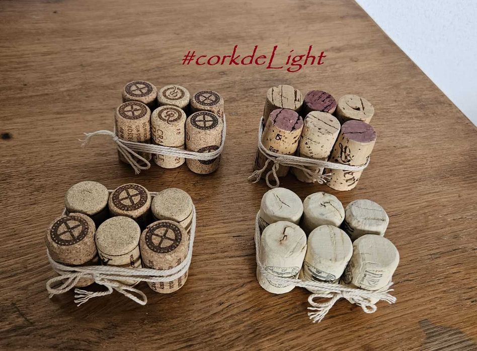 Suporturi din dopuri de pluta pentru papetarie de eveniment