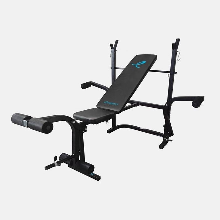 Мултифункционална лежанка 3 в 1, със стойки за тежести