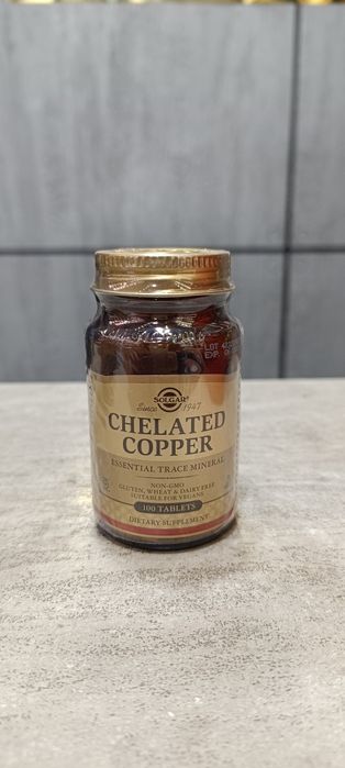 Solgar chelated copper 100 tablets