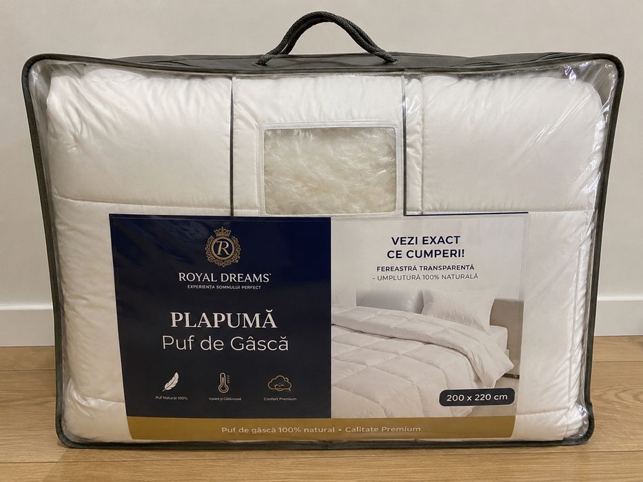 Perne și plăpumi premium cu puf de gâscă natural – Prețuri excepționale