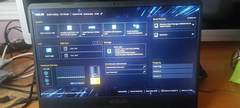 laptop Asus Gaming 16 gb ddr4