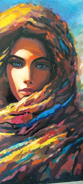 Прекрасна картина - масло, 133см/93см с  рамката