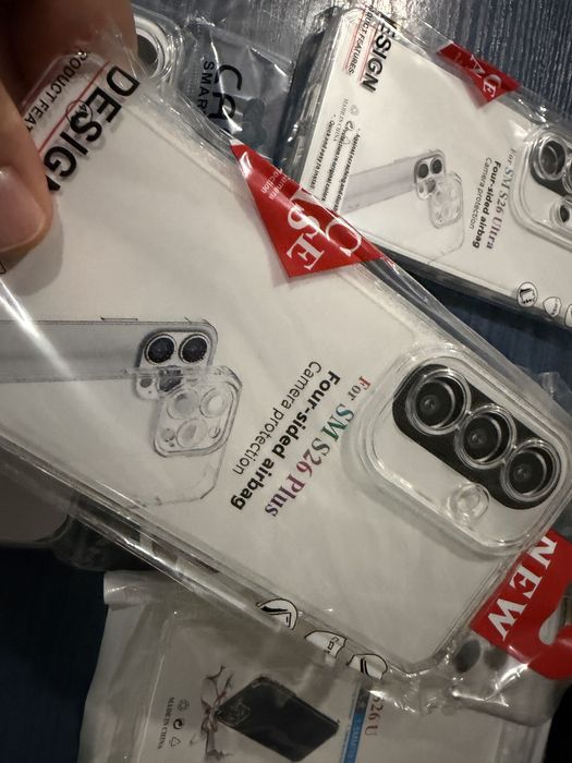 Samsung Galaxy S26 Ultra,S26+,S26 прозрачни силиконови гърбове