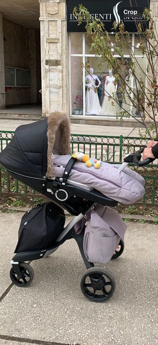Carut Stokke  V6 , 2 in 1  xplory ,full - Brushed liliac