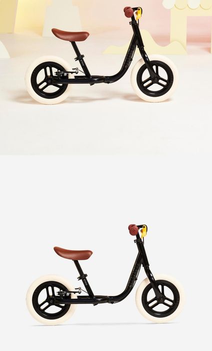 Bicicletă fără pedale BTWIN Runride 500 , 10", negru -bej